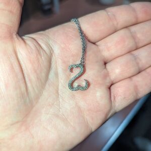 Stylish Silver Swirl Necklace